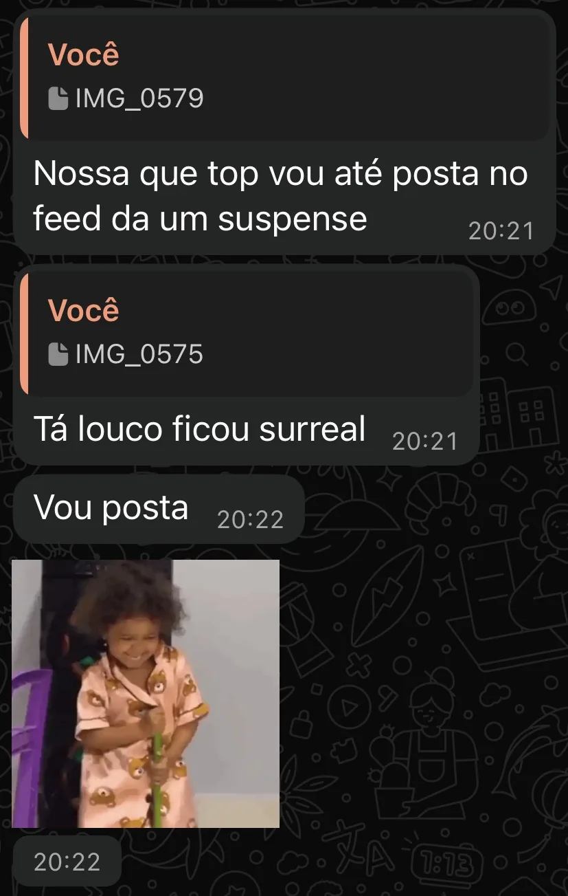 Conversa longa de cliente compartilhando o impacto